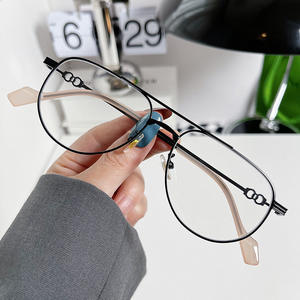 Nouvelles lunettes de soleil ovales pour femmes, monture en métal, couleur or, protection UV400, type de lentille AC, pare-soleil 3, T4-7538 - Product Image 4