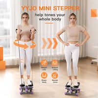 Mini-stepper d'exercice, machine à monter les escaliers multifonctionnelle, équipement de gym aérobic, mini-stepper de fitness