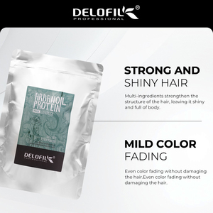 Professioneel salonpoeder voor haarbleking zonder stof, met arganolie en proteïne, minimaliseert schade aan de hoofdhuid, verlicht tot 7 niveaus voor highlights. - Product Image 5