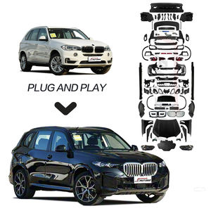 Kit de carrocería para BMW <span class=keywords><strong>X5</strong></span> F15, actualización a G05 LCI <span class=keywords><strong>X5</strong></span> MT, parachoques delantero y trasero, faro trasero, rueda, arco, capó, guardabarros, rejilla, tubo para maletero - Product Image 1