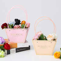 Tas Bunga Romantis Laris Manis, Kotak Kemasan Buket Kreatif, Tas Hadiah Bahan Matte Bronzing, Pernikahan