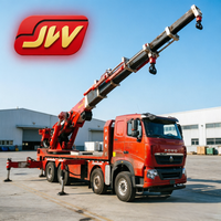 Chine |   Grue montée sur camion 100T |   Grue hydraulique |   5 essieux |   Télécommande
