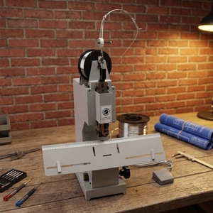 <span class=keywords><strong>Agrafeuse</strong></span> à fil <span class=keywords><strong>électrique</strong></span> Wuhao 100, machine à relier les livres à tête unique, économique - Product Image 1