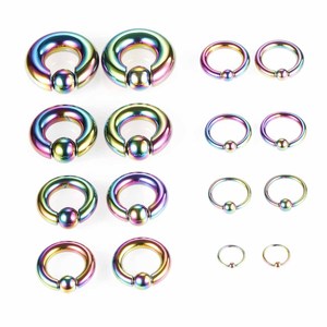 Anillos de bola cautiva de acero 316 para mujer y hombre, joyería, <span class=keywords><strong>piercing</strong></span> de nariz, CBR, <span class=keywords><strong>piercing</strong></span> de ceja, arete, <span class=keywords><strong>piercing</strong></span> de hélice y tragus - Product Image 3