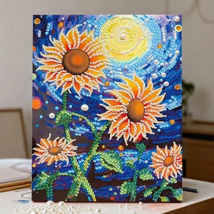 XIXI Adult Beginner DIY Handpainted Acrylic Sparkling Drill Painting Kit with Frame <b>Home</b> <b>Wall</b> <b>Decor</b> Gift - Product Image 5
