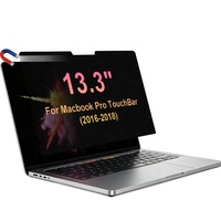 Filter Privasi Anti Spy Dua Arah dengan Daya Hisap Nano Magnetik untuk Macbook Pro TouchBar 13.3" Pelindung Layar HD Jernih Anti Silau