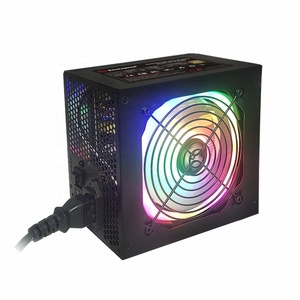 डबल आगे अर्द्ध मॉड्यूलर आरजीबी ATX 600W एलईडी पीसी स्विचिंग बिजली की आपूर्ति डेस्कटॉप पीएसयू श्रृंखला समर्थन कई ग्राफिक्स कार्ड के लिए गा - Product Image 3