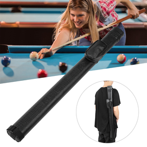 PU 2 Trous <span class=keywords><strong>Billard</strong></span> <span class=keywords><strong>Billard</strong></span> Queue Cas Sac 1/2 Ball Club Pouch Stockage Sacs De Transport <span class=keywords><strong>Billard</strong></span> Accessoire - Product Image 3