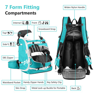 Sac à dos de sport personnalisé avec logo gratuit, imperméable, grande capacité, pour les loisirs en plein air, les voyages, le ski et les sports - Product Image 4