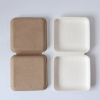 Vente directe d'usine de boîtes de produits en pâte de couleur personnalisables, boîte de stockage de pâte à papier à rabat dégradable pour l'environnement