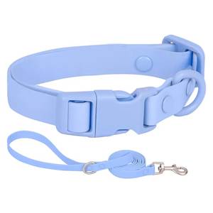 Collar de cadena de correa para mascotas Sunshine, Collar de perro con revestimiento de PVC impermeable de silicona ajustable personalizado colorido - Product Image 3