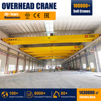Pont roulant à double poutre de conception européenne, chariot de levage CE ISO de haute qualité, 10t 50t 80t Prix
