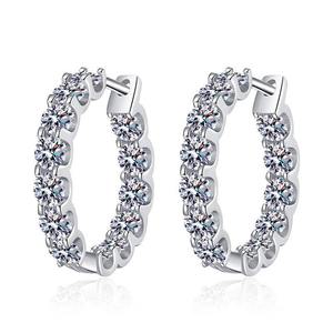 Wholesale Supply Moissanite Diamond <b>Earrings</b> <b>Fine</b> Jewelry with Excellent Brilliance for Women Wedding Party Available For Sale - Product Image 1
