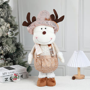 Feliz Navidad ornamento Ins Estilo nórdico Navidad muñeco de nieve muñeca elástica muñeco de <span class=keywords><strong>Reno</strong></span> de punto para decoración de Navidad - Product Image 4