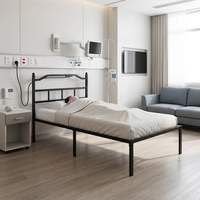 Fabrikverkauf Geräuschfreies & Rutschfestes Design Hochbelastbares Metallbettgestell mit Kopfteil-Steckdose und Stauraum Direkt vom Hersteller