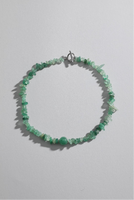 Collier avec pendentif en quartz vert fraise pour femme, certifié CE ASTM REACH, avec fermoir en cuivre plaqué or, par Aquastone Jewelry