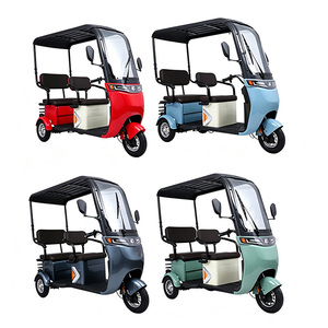 Triciclo eléctrico motorizado para pasajeros, tuk tuk, rickshaw eléctrico de 3 ruedas para uso comercial en exteriores - Product Image 1