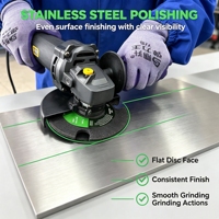Disques abrasifs de 125 mm pour meuleuse d'angle, alternative au type LUKAS, meule à rainurer visible pour soudure