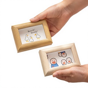 ORIGINAL Custom <b>Mini</b> Wooden <b>Photo</b> <b>Frame</b> MDF Tabletop Foldable Vertical Home Decor Silk Screen Printed Elegant Modern Minimalist - Product Image 4