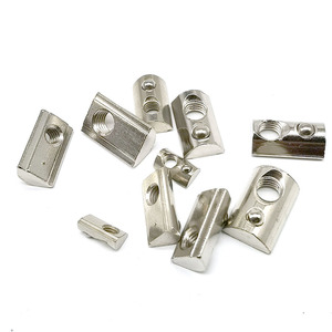 Écrous à rainure en T en acier inoxydable d'usine professionnelle rouleau dans le curseur en aluminium M8 t écrou à fente de marteau 6 profils <span class=keywords><strong>Inox</strong></span> avec boule à ressort - Product Image 2