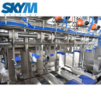 Machine de remplissage de bouteilles d'eau potable 300BPH 3-5 gallons 20L 18.9L, machine de lavage, de scellement et d'embouteillage
