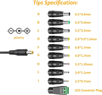 Adaptateur secteur universel 34W 3V 4.5V 5V 6V 7.5V 9V 12V 2A Max avec 10 connecteurs DC, port USB 5V 2A pour appareils électroniques domestiques