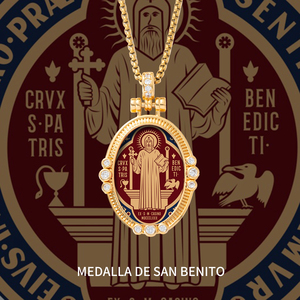 Collar con Colgante de <span class=keywords><strong>San</strong></span> Benito al por Mayor, Amuleto de Exorcismo Diario, Collar de Viaje Seguro, <span class=keywords><strong>San</strong></span> Benito Mayoreo - Product Image 1
