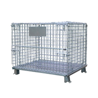 Conteneur en treillis métallique robuste Aceally ACL-W 1200*1000*890mm, capacité de charge 500 kg, pliable, mobile, roues de 5 pouces, galvanisé à chaud