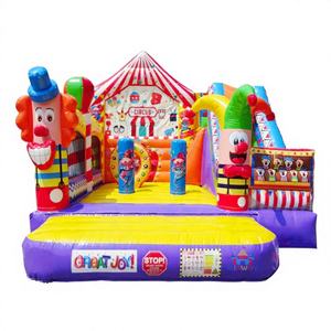 Nuevo Brincolín Inflable Comercial con Temática de Circo de Payasos 2025, Material de PVC, Tamaño 5x4m, Fácil de Instalar, para 5-7 Personas, Alquiler para Fiestas - Product Image 1