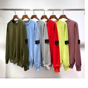 เสื้อสเวตเตอร์ผู้ชายทรงโอเวอร์ไซส์สีงาช้าง คลาสสิก ผ้าฝ้ายยืด 100% คุณภาพสูง แฟชั่นทันสมัย ขายส่ง - Product Image 5