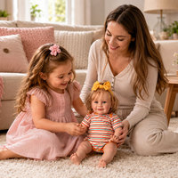 BAkwbwBY Poupée Reborn 24 Pouces Corps Souple Bébé Réaliste Douce Grande Poupée Jeu d'Imitation Cadeau Vente en Gros Enfants