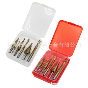 Mr <b>Drill</b> Center <b>Drill</b> Bit Hexagonal Shank Gold Finish 6Pc <b>Step</b> <b>Drill</b> Set Metal Drilling Kit - Product Image 5