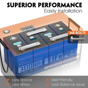 Paquete de Baterías Cloudenergy de 12V 300Ah 3840Wh, Energía de Respaldo con Más de 6000 Ciclos, BMS de 200A para Aplicaciones de Iones de Litio CL12V-300B Cloude - Product Image 4