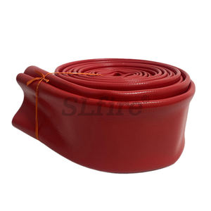 4 इंच 5 इंच की लाल कृषि सिंचाई tpplllफ्लैट स्लरी घोल खाद ड्रैग नली - Product Image 5