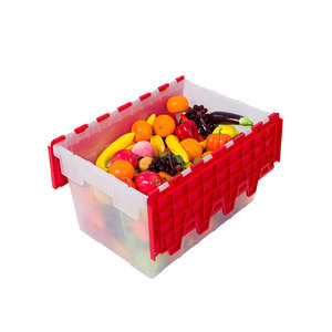 Wholesale Stackable Plastic <strong>Moving</strong> Storage <strong>Boxes</strong> for Warehouse Logistic Packaging Nesting Plastic Crates - Product Image 3