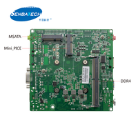 Kit de carte mère PC J4125 2.0GHz Quad Core CPU carte mère avec Lvds Quad Socket carte mère