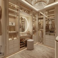 Système de dressing autoportant de luxe personnalisé pour chambres d'hôtel et appartements, avec éclairage LED, meuble de toilette et espace écologique