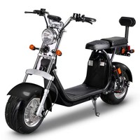 Scooter électrique Citycoco en alliage d'aluminium 60V 3000W fiable pour adultes, avec longue autonomie, étanche, suspension intégrale, pour les trajets urbains