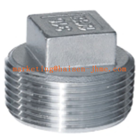 Vente directe d'usine, bouchon carré en acier inoxydable DN8 1/4\", bouchon quadragon, tête filetée externe, quincaillerie marine, roulement neuf