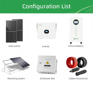 Sistema Completo de Energía Solar Híbrido Monofásico de 12kW, 10kW, 8kW Growatt 220V Bajo Voltaje para el Hogar, en Stock SR-Growatt SPE 8-12kW - Product Image 4