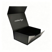 Boîte cadeau rigide magnétique pliable de luxe, boîte en carton personnalisée avec logo imprimé pour l'emballage de vêtements, vente en gros
