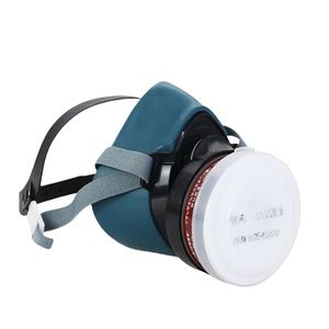 Máscara de gas de media cara antitóxica de alta eficiencia, silicona suave y cómoda esencial para industrias, ventas directas de fábrica - Product Image 1