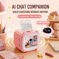 V9 Cadeaux créatifs pour enfants : Imprimante d'autocollants IA portable de poche, rechargeable, Wi-Fi, thermique et mini, avec fonction d'impression de messages.