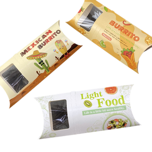 Caja de Embalaje para Pastel de Frutas con Logotipo Personalizado, Caja Desechable para Comida Rápida, Caja para Rollitos de Pollo, Caja para Burritos, Caja de Papel en Forma de Almohada para Envolver Rollitos - Product Image 4