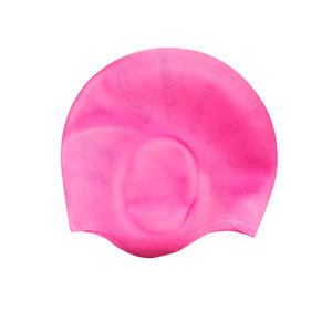 Gorro de Natación de Silicona con Protección para los Oídos, Unisex, Impermeable, para Adultos, Color Sólido - Product Image 2