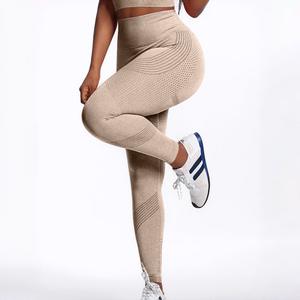 Ensemble de sport pour femmes Nobody Compression 3 pièces Lidong, leggings de yoga sans couture, soutien-gorge de sport à bretelles croisées, sweat-shirt pour femmes - Product Image 4