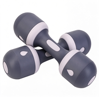 Haltères réglables avec plaques ABS, poignée en acier au carbone, ensemble de poids carrés détachables pour la musculation à domicile et l'entraînement complet du corps
