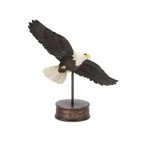wholesale resin flying for desk decorative eagle ornament