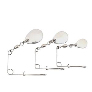 NEWMAJOR Esca Artificiale in Metallo Composito Rotante per Pesca in Acqua Dolce, 1g-1.4g <span class=keywords><strong>2</strong></span>.5-<span class=keywords><strong>3</strong></span>.3cm Senza Occhi, <span class=keywords><strong>2</strong></span> Colori - Product Image 5