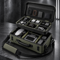 Étui modulaire pour drone en EVA, coque rigide antichoc avec séparateurs amovibles, intérieur personnalisable, poignée, bandoulière, OEM ODM